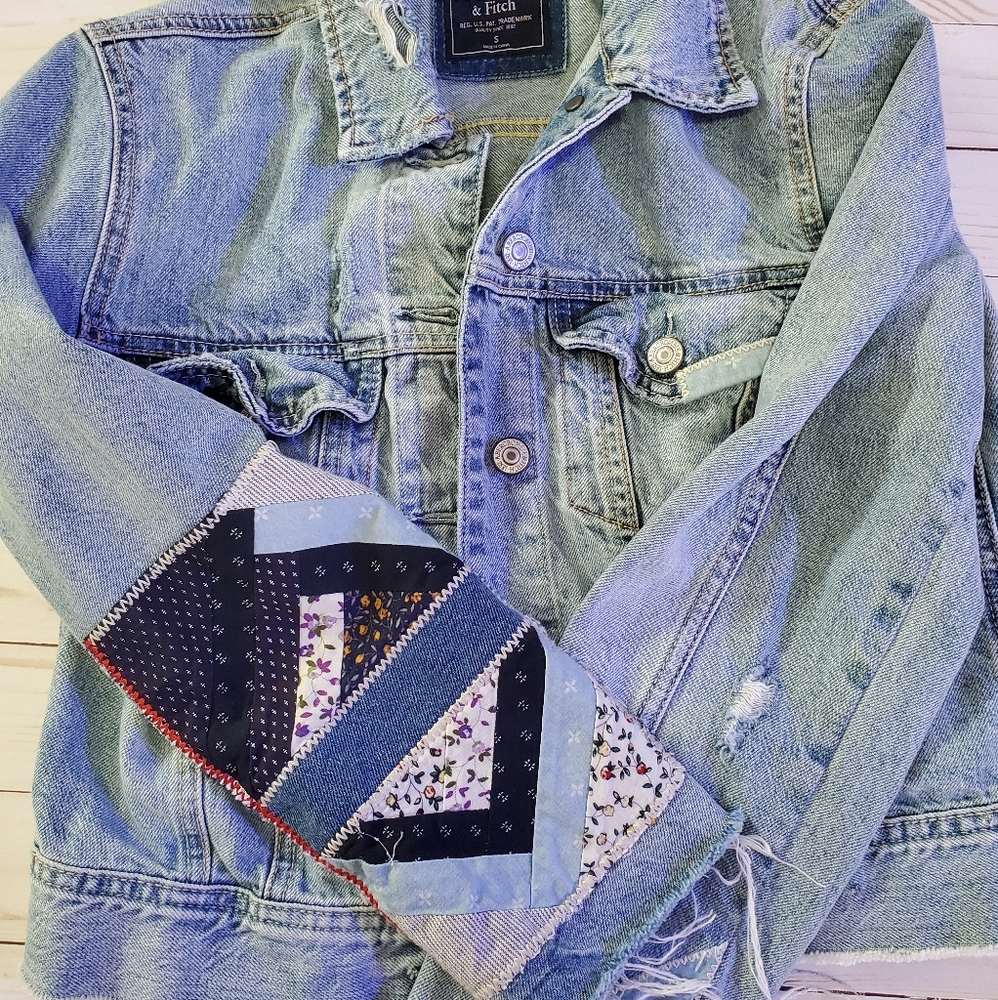 Abercrombie & Fitch denim patch jacket